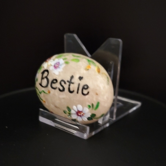 handmade personalized rock, painted rock, rock for Bestie, appreciation gift - Picture 5 of 7